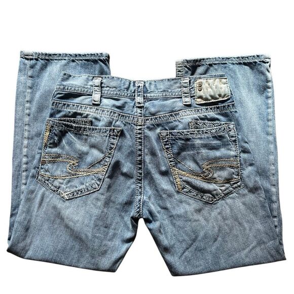 Mens Silver Zac Jeans - W34 L30 - 100% Cotton - Picture 5 of 15